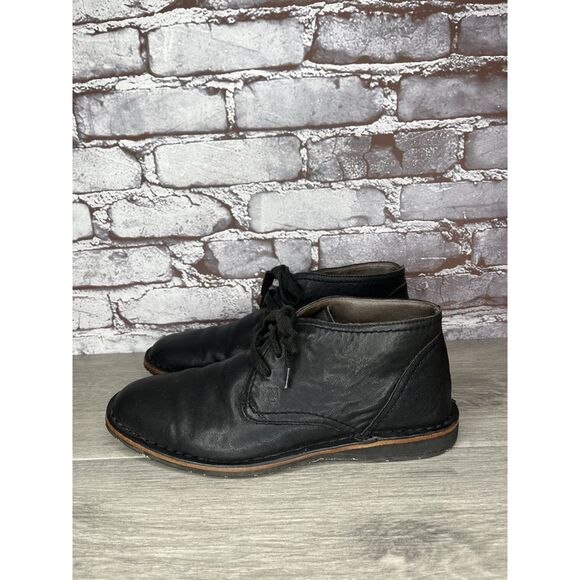 John Varvatos Portland Chukka Lace Up Shoes Black Soft Leather Men Sz 8M US/41EU main image 5